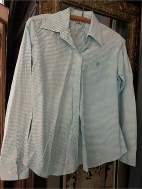 Lilly Pulitzer Light Mint Gingham Button-Down Shirt